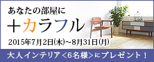 アイオー「大人インテリア計画」あなたの部屋に＋カラフル