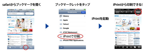 Safariから直接印刷できる！
