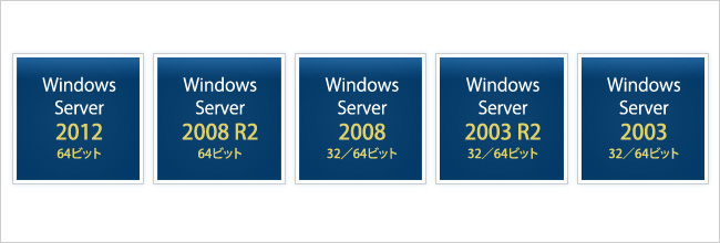 対応Windows Server OSの一覧