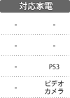 対応家電：PS3／ビデオカメラ