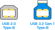 USBコネクター形状「Standard B」