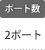 ポート数：2