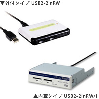 USB2-2inRWシリーズ