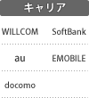 対応キャリア：WILLCOM／au／docomo／SoftBank／EMOBILE