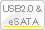 USB2.0 & eSATA