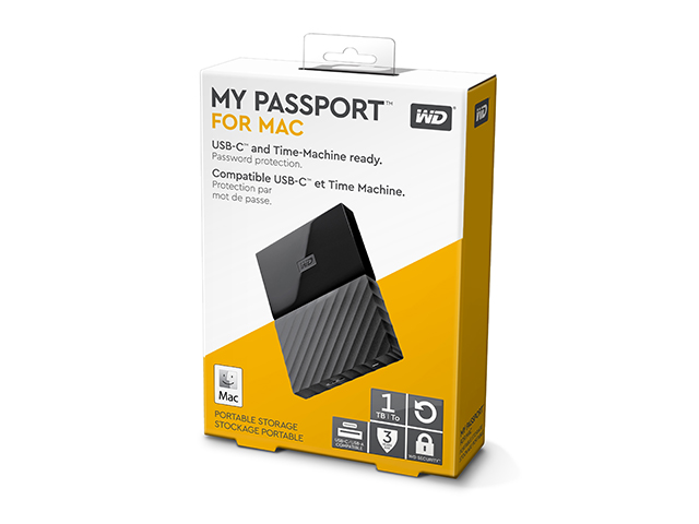 My Passport for Mac（2018年発売モデル）　パッケージ（1TB）