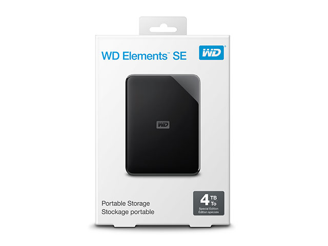 WD Elements SE Portable　パッケージ（4TB）