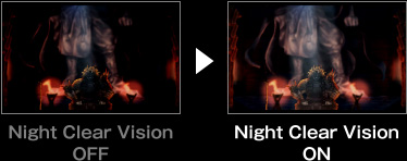 Night Clear Vision OFF→Night Clear Vision ON