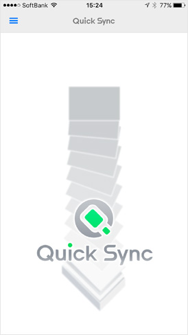 Quick Syncの画面