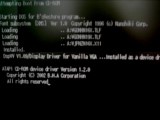 作成したCD/DVDから起動します。