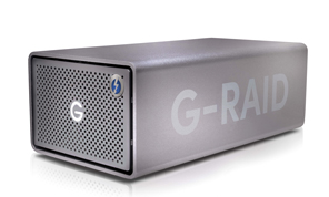 Thunderbolt 3対応デュアルドライブハードディスク「G-RAID 2」