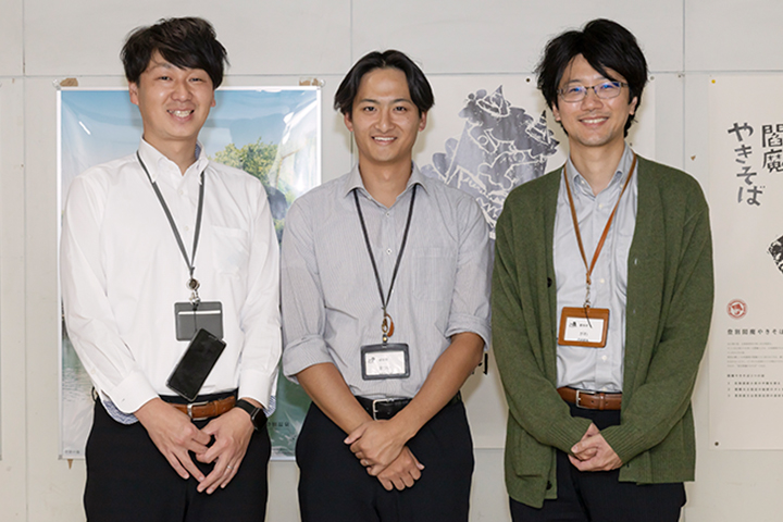 左から：有馬様、松井様、側様