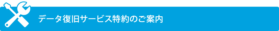 データ復旧サービス特約のご案内