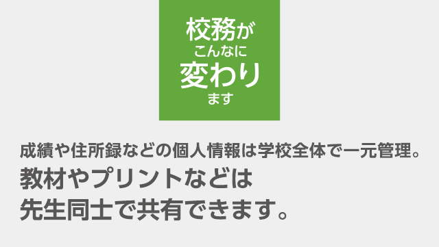 授業がこんなに変わります 