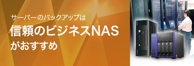 サーバーのバックアップは信頼のビジネスNASがおすすめ