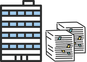 企業規模が大きい、業務書類が多い場合