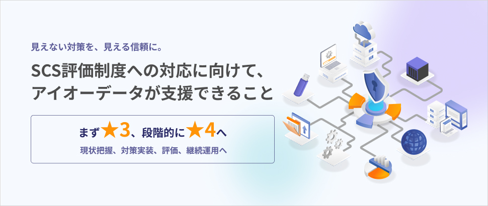 SCS評価制度への対応に向けて、アイオーデータが支援できること