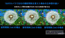 「撮影時のレンズ間隔を変えるとどう見える？」サムネイル画像