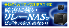 障害に強いﾘﾚｰNASでビジネスを止めないで！