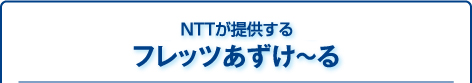 NTTが提供する フレッツあずけ～る