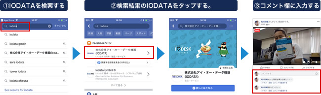 スマホでアクセス、コメント方法