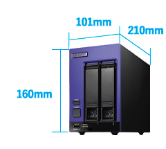 コンパクトな筐体