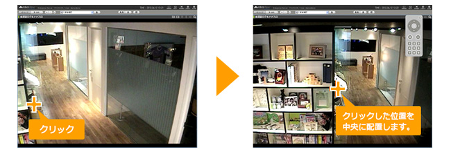 直感的で分かりやすい監視カメラ操作