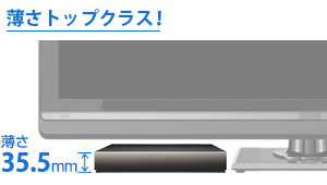 クラス最薄！高さ約35.5mm