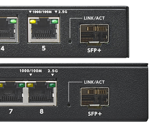10G対応SFP+ポートを搭載