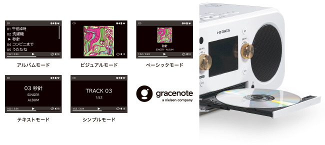 CDプレーヤーとして音楽を聴く