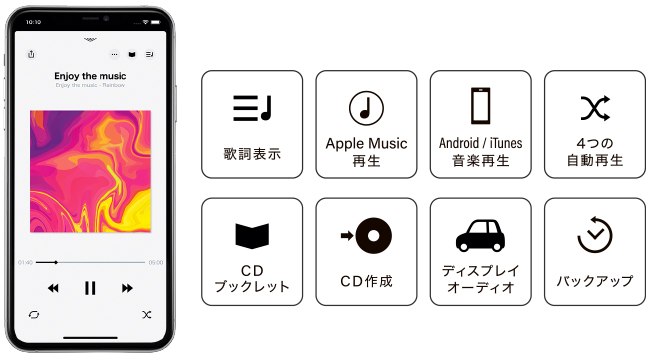 CDの取り込みも再生もできる音楽アプリ「CDレコミュージック」