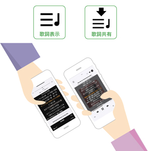歌詞表示＆歌詞共有