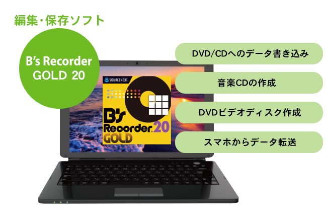 マルチメディア総合ソフト「B’s Recorder GOLD 20」