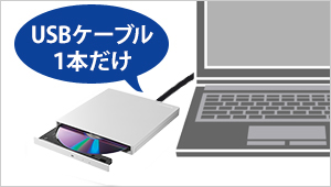 USB 3.0のケーブル1本で動くバスパワー駆動