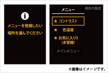 よく使う機能をお気に入り登録できる！