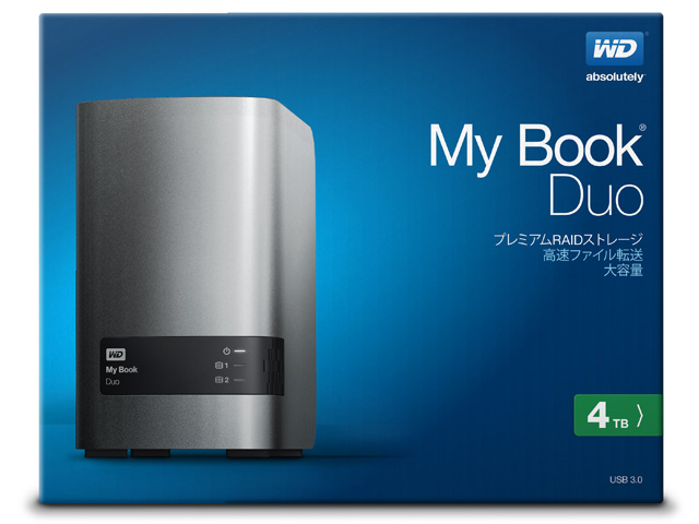 My Book Duo　パッケージ（4TB）