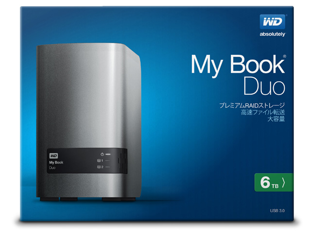 My Book Duo　パッケージ（6TB）