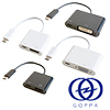 DisplayPort／HDMI／DVI-D／VGA映像出力できるアダプター「GP-Cシリーズ」