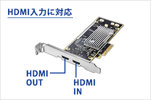 HDMI入力に対応