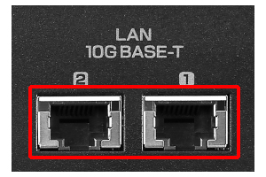 10GbE対応のLANポートを標準搭載