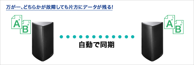 2台導入で大切な音楽ライブラリーを守る