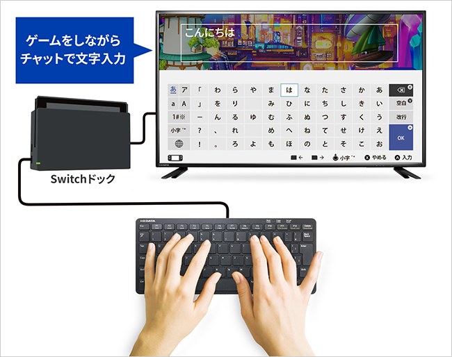 Nintendo Switchでもつかえる！