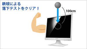 鉄球による落下テストをクリア