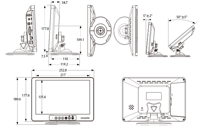 アイ･オー･データ　10.1型ワイド液晶ディスプレイ　LCD-M101EB