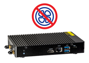 工場・サイネージ用途にも適した完全ファンレス設計