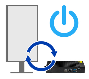 CEC（電源連動）でディスプレイと同期