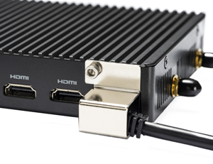 電源ケーブルの抜け防止に対応