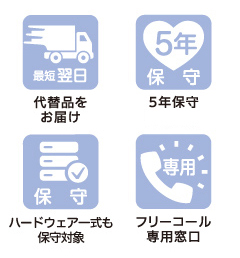 5年間のデリバリィ保守