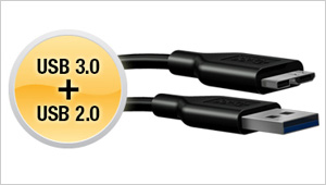 USB 3.0とUSB 2.0に両対応