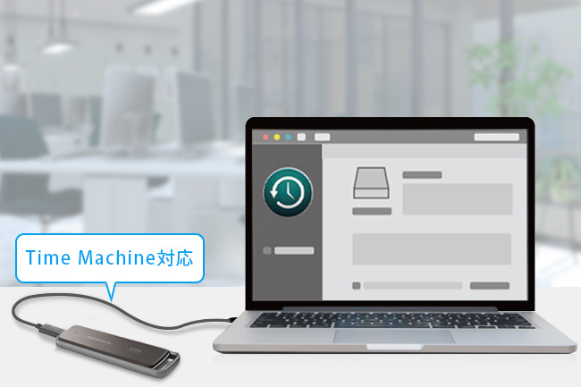 Macのバックアップにもおすすめ　Time Machineに対応